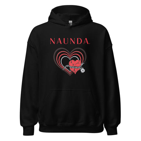 UNCHAIN MY HEART with Red Logo Unisex Hoodie - Kima Kreates