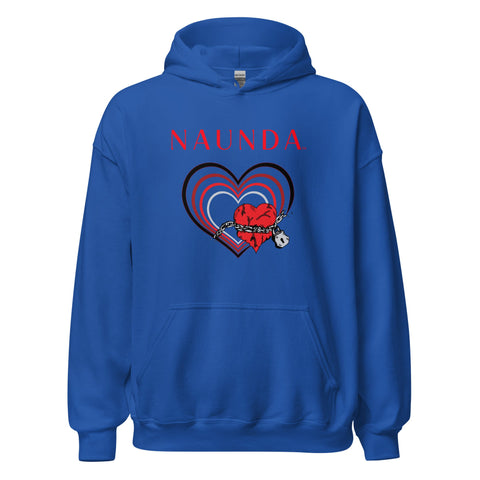 UNCHAIN MY HEART with Red Logo Unisex Hoodie - Kima Kreates