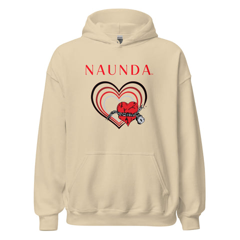 UNCHAIN MY HEART with Red Logo Unisex Hoodie - Kima Kreates