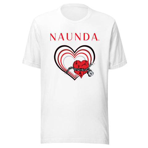 Unchain My Heart with Red Logo Unisex T-Shirt - Kima Kreates