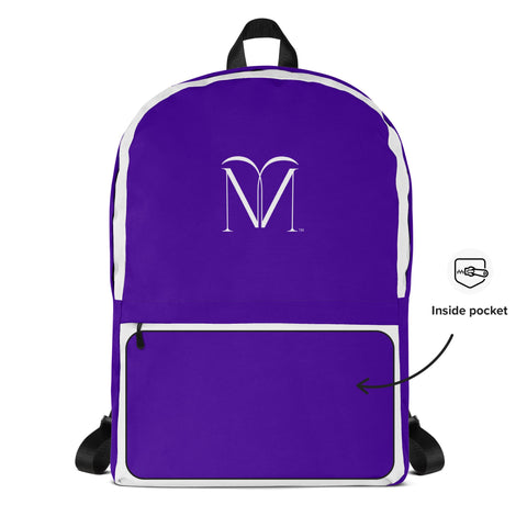 WHITE LABEL Naunda Art Violet Backpack - Kima Kreates