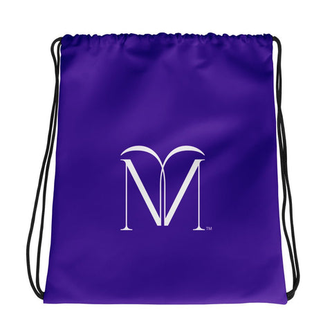 WHITE LABEL Naunda Art Violet Drawstring Bag - Kima Kreates