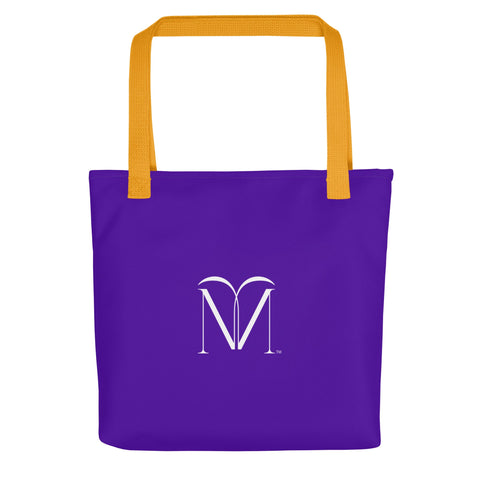 WHITE LABEL Naunda Art Violet Tote Bag - Kima Kreates