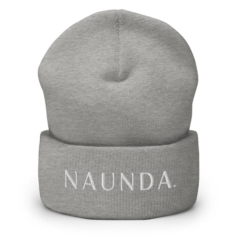 WHITE LABEL Naunda Word Cuffed Beanie - Kima Kreates