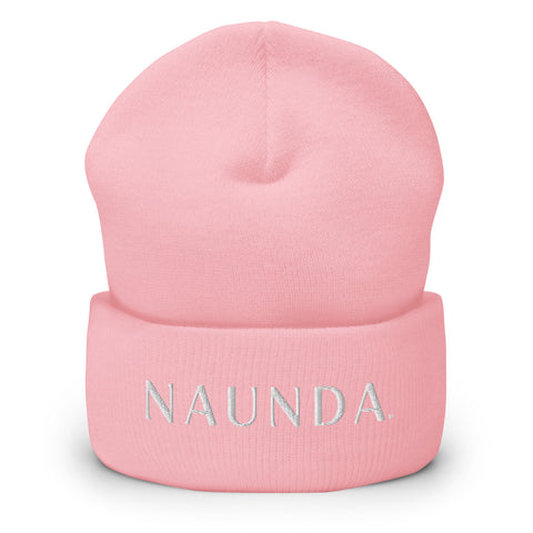 WHITE LABEL Naunda Word Cuffed Beanie - Kima Kreates