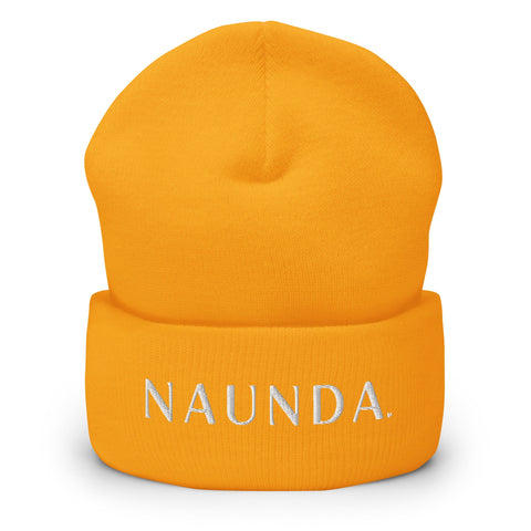 WHITE LABEL Naunda Word Cuffed Beanie - Kima Kreates