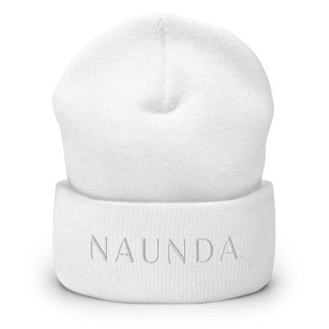WHITE LABEL Naunda Word Cuffed Beanie - Kima Kreates