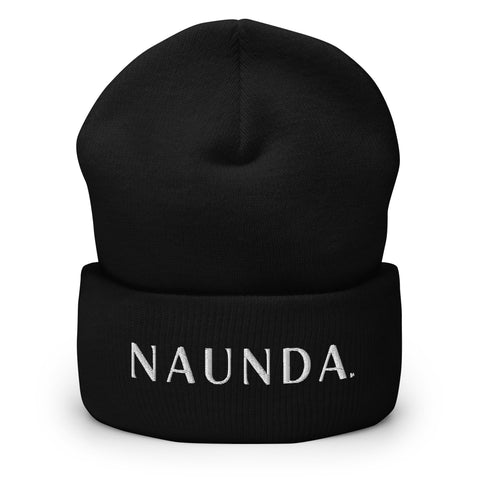 WHITE LABEL Naunda Word Cuffed Beanie - Kima Kreates