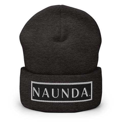 WHITE LABEL Naunda Word Patch Cuffed Beanie - Kima Kreates