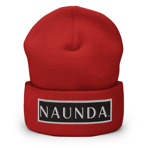WHITE LABEL Naunda Word Patch Cuffed Beanie - Kima Kreates