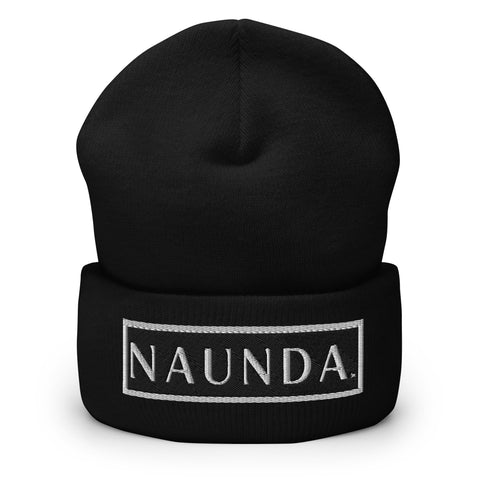 WHITE LABEL Naunda Word Patch Cuffed Beanie - Kima Kreates