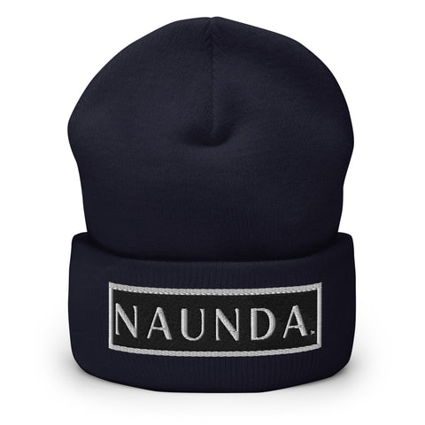 WHITE LABEL Naunda Word Patch Cuffed Beanie - Kima Kreates