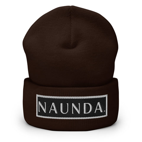 WHITE LABEL Naunda Word Patch Cuffed Beanie - Kima Kreates