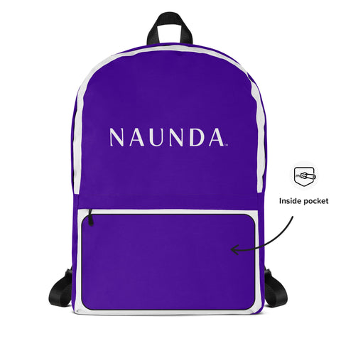 WHITE LABEL Naunda Word Violet Backpack - Kima Kreates