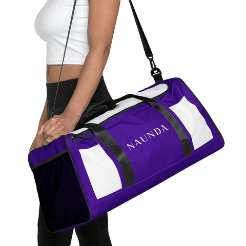 WHITE LABEL Naunda Word Violet Duffle Bag - Kima Kreates