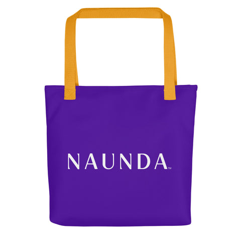 WHITE LABEL Naunda Word Violet Tote Bag - Kima Kreates