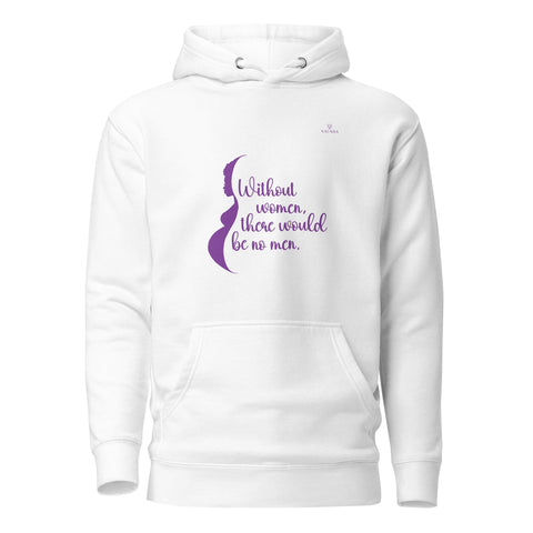 WOMEN with Purple Logo Premium Unisex Hoodie - Kima Kreates
