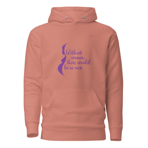 WOMEN with Purple Logo Premium Unisex Hoodie - Kima Kreates
