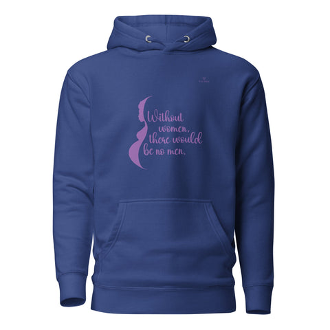 WOMEN with Purple Logo Premium Unisex Hoodie - Kima Kreates