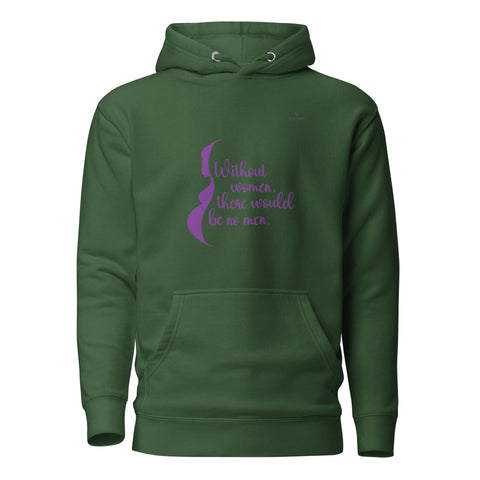 WOMEN with Purple Logo Premium Unisex Hoodie - Kima Kreates