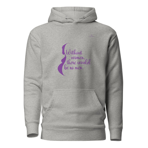 WOMEN with Purple Logo Premium Unisex Hoodie - Kima Kreates