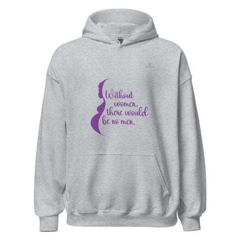 WOMEN with Purple Logo Unisex Hoodie - Kima Kreates
