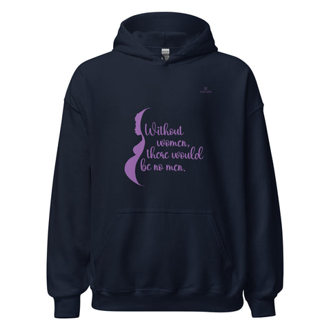 WOMEN with Purple Logo Unisex Hoodie - Kima Kreates