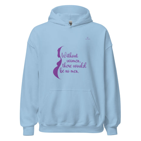 WOMEN with Purple Logo Unisex Hoodie - Kima Kreates