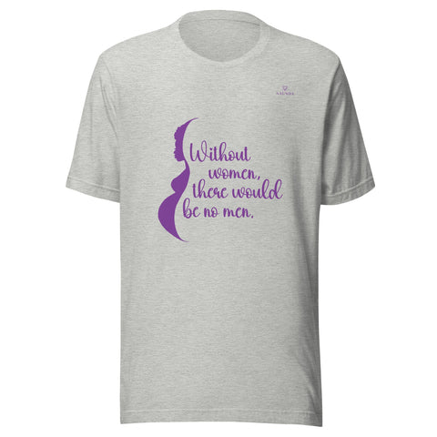 WOMEN with Purple Logo Unisex T-Shirt - Kima Kreates