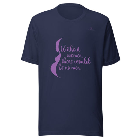 WOMEN with Purple Logo Unisex T-Shirt - Kima Kreates