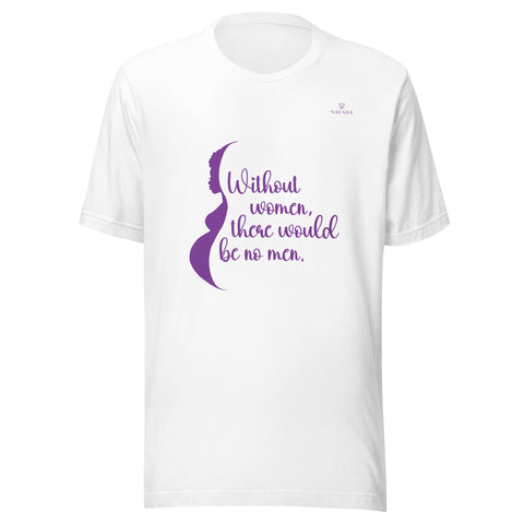 WOMEN with Purple Logo Unisex T-Shirt - Kima Kreates