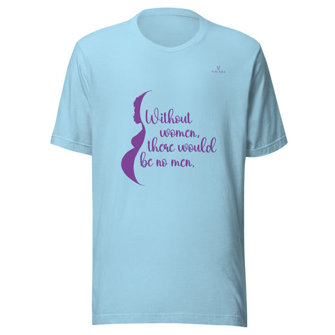WOMEN with Purple Logo Unisex T-Shirt - Kima Kreates