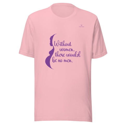 WOMEN with Purple Logo Unisex T-Shirt - Kima Kreates