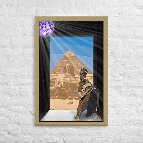 "AM I YOUR QUEEN? (The Black Experience Series)" Canvas Print (24"x36") - Kima Kreates