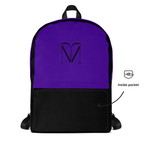 BLACK LABEL Naunda Art Violet Backpack - Kima Kreates