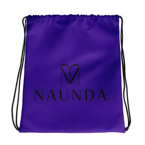 BLACK LABEL Naunda Complete Violet Drawstring Bag - Kima Kreates