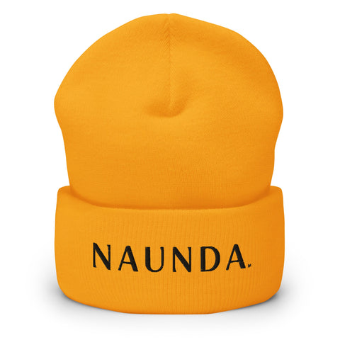 BLACK LABEL Naunda Word Cuffed Beanie - Kima Kreates