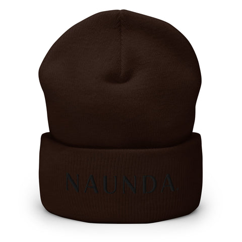 BLACK LABEL Naunda Word Cuffed Beanie - Kima Kreates