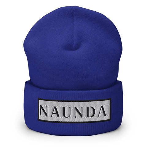 BLACK LABEL Naunda Word Patch Cuffed Beanie - Kima Kreates