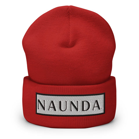 BLACK LABEL Naunda Word Patch Cuffed Beanie - Kima Kreates