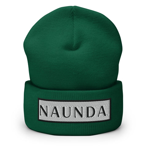 BLACK LABEL Naunda Word Patch Cuffed Beanie - Kima Kreates