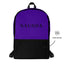 BLACK LABEL Naunda Word Violet Backpack - Kima Kreates