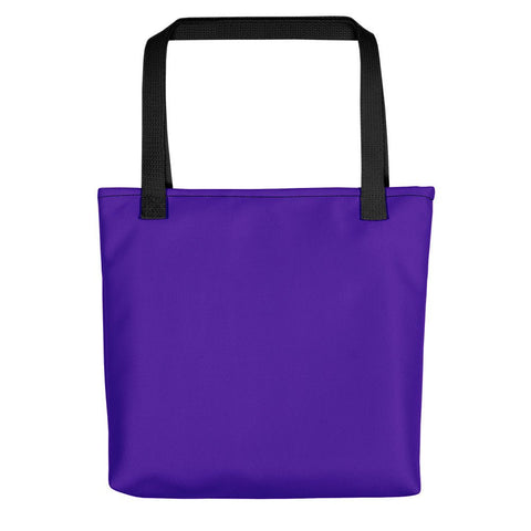 BLACK LABEL Naunda Word Violet Tote Bag - Kima Kreates