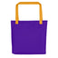 BLACK LABEL Naunda Word Violet Tote Bag - Kima Kreates