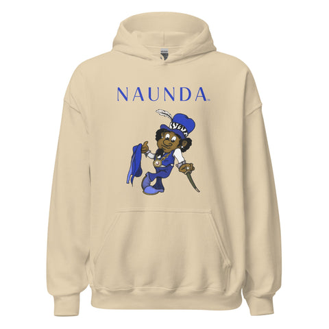 BLUE LEPRECHAUN with Blue Logo Unisex Hoodie - Kima Kreates