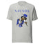 Blue Leprechaun with Blue Logo Unisex T-Shirt - Kima Kreates