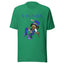 Blue Leprechaun with Blue Logo Unisex T-Shirt - Kima Kreates