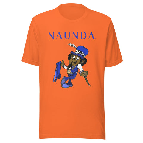 Blue Leprechaun with Blue Logo Unisex T-Shirt - Kima Kreates