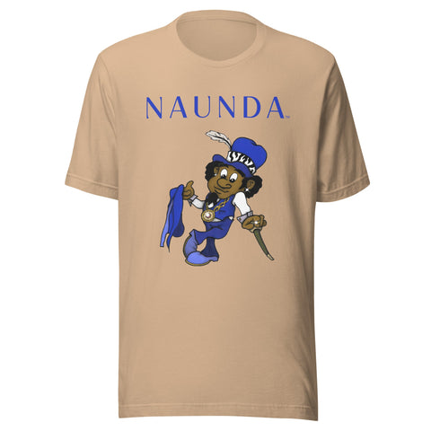 Blue Leprechaun with Blue Logo Unisex T-Shirt - Kima Kreates