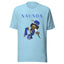 Blue Leprechaun with Blue Logo Unisex T-Shirt - Kima Kreates